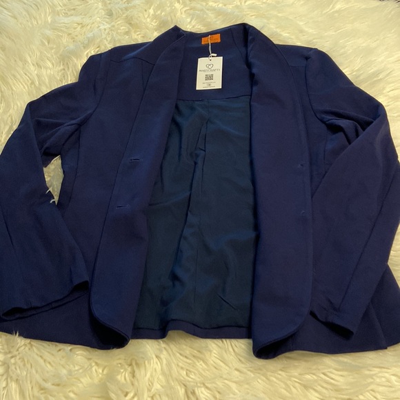 Mary Crafts Blazer size 18 brand new with tags color navy blue length 28” - Picture 12 of 12